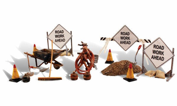 Woodland Scenics Gauge 0 / O Road Construction Accessories Article: A2762