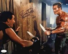 Arnold Schwarzenegger & Vernon Wells Commando   11x14  11x17   Reprint