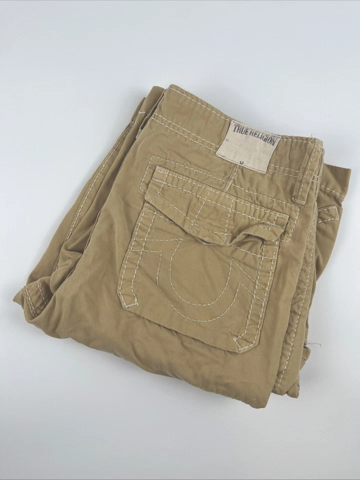 Pantalones Cortos Carga True Religion Sueltos Y2K Vintage Look Bolsillos Grandes Hombres Talla 30 Foto 2 de 4
