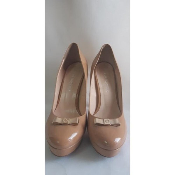 Women Carlo Pazolini Heels Beige Leather 37.5 #10PD