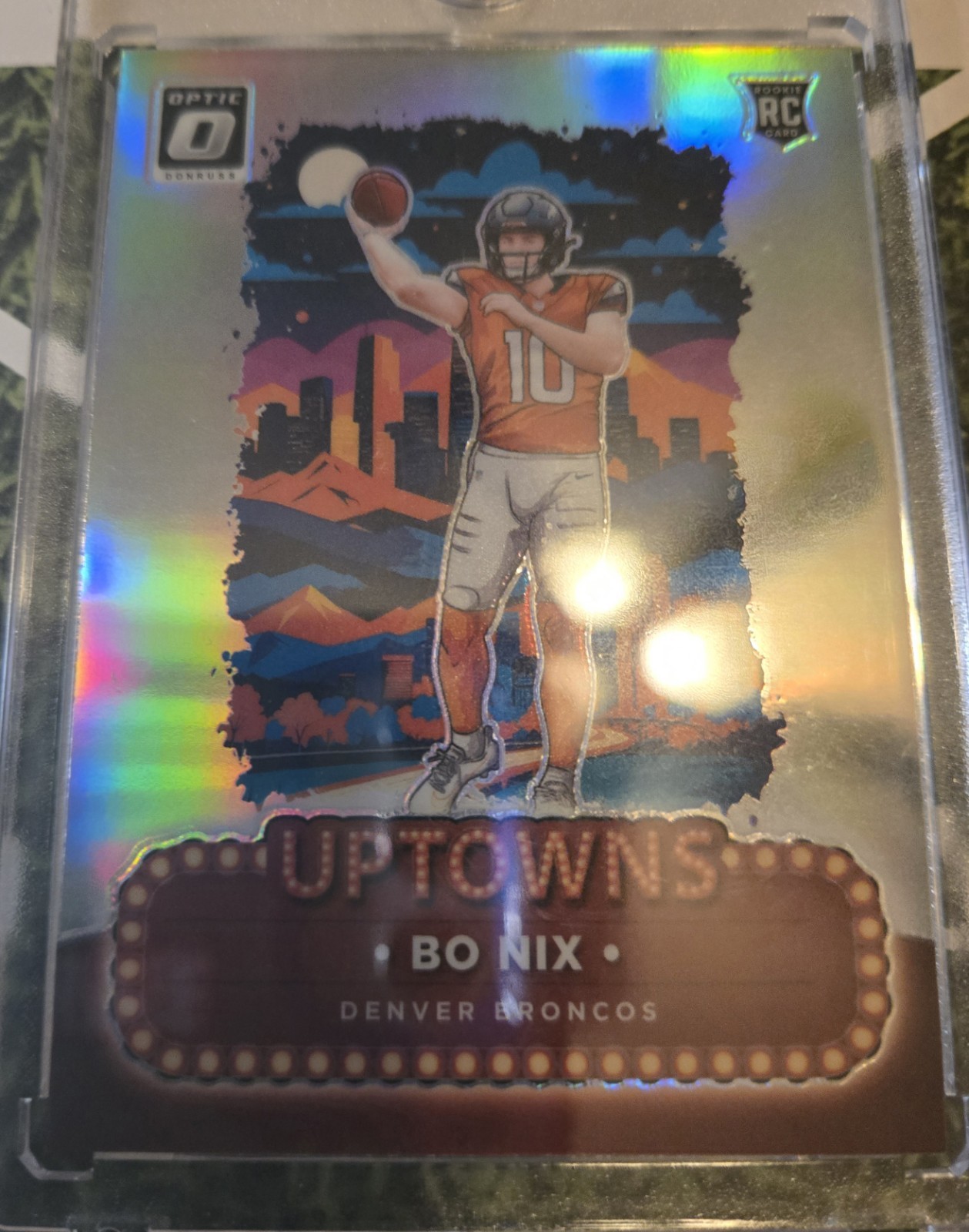 2024 Panini Donruss Optic Bo Nix Denver Broncos Uptowns Rookie Insert #3
