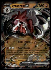 Pokemon SV02: Paldea Evolved Lycanroc ex #117/193 Holo
