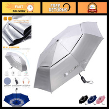 UPF 50 UV Protection Travel Umbrella 42/46 Inch Windproof Sun Blocking Canopy