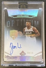 2019-20 Panini Eminence Optimum Diamond Autograph Zion Williamson 04/10 #OP-ZWL