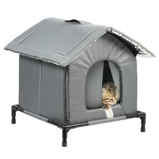 Outdoor Cat House 2025 Weatherproof Shelter, Small, Up to 11lb, Easy Assembly
