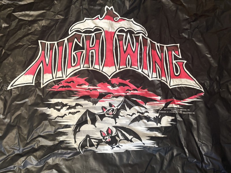 Vintage Columbia Pictures Nightwing Vampire Bat Vinyl Cape Halloween Costume