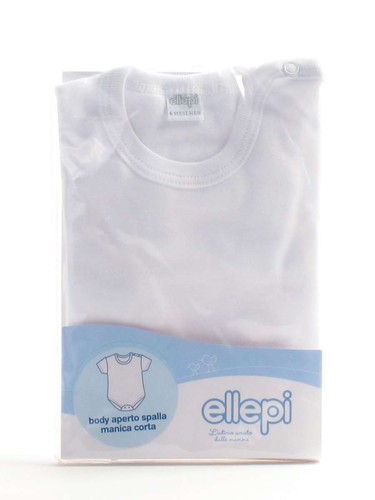 Body neonato e bimbi mezza manica in cotone Ellepi 993 - Imagen 2 de 2