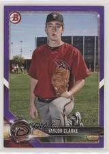 2018 Bowman Prospects Purple 118/250 Taylor Clarke #BP113 s3g