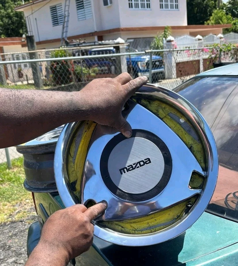 4 x RX-7 MAZDA вращающийся классический обод центральные колпаки для замены обода 3D напечатано - Изображение 2 из 4