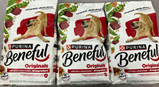 3 Pack 56 Oz ea Purina Beneful Original w Farm Raised Beef Natural Dry Dog Food