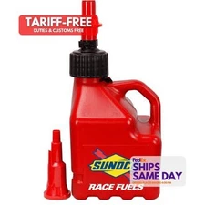Sunoco Race Jugs R3100RD-FF, One Red Sunoco 3 Gallon Utility Jug W/ Fastflo Red 