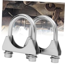 1.5" U-Bolt Muffler Exhaust Clamps, Saddle Style U-Bolt Clamp 1.5" OD 38 mm