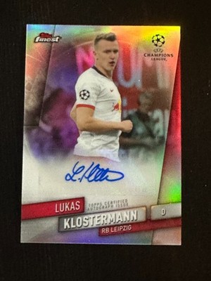 2019-20 Topps Finest UCL Auto #FA-LK Lukas Klostermann RC