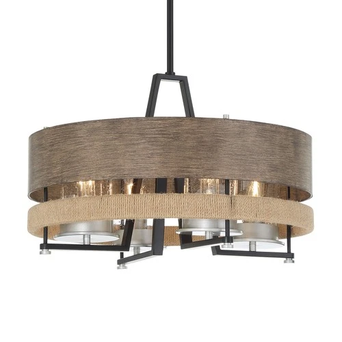 Minka Lavery 2764 Silver Creek 4 Light 20"W Pendant - Stone Grey / Coal / - Picture 1 of 5