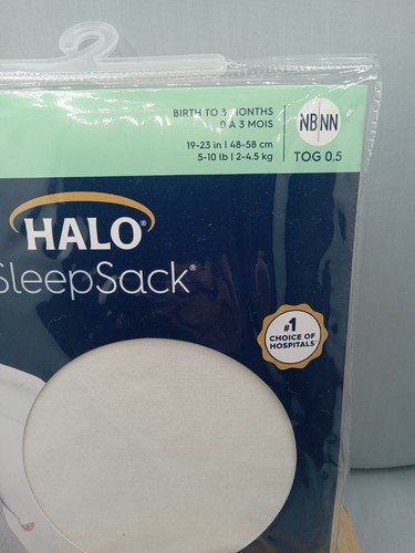 Saco de dormir Halo. Color; crema 100% algodón 0-3 meses - Imagen 3 de 10