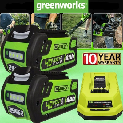 #ad #ad 40V 8.0Ah For Greenworks G MAX 40Volt Lithium Battery Charger 29472 29462 29252 $296.00