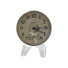Waltham No 210 12s Movement Sunk Metal Dial Hands Pocket Watch Parts 2020