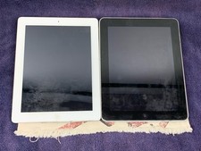 Lot of 2 Apple iPad A1458 16GB WiFi White and Black Tablet For Repair Only