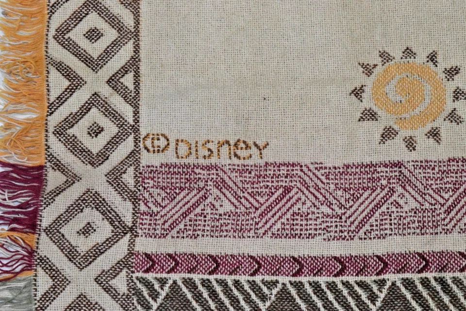 Vintage Blanket Beacon 90s The Lion King Grunge Cotton Throw Made USA - Image 4 of 4