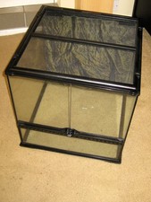 Exo Terra Pro Paludarium Vivarium Terrarium 45 x 45 x 45cm with Custom Glass Lid
