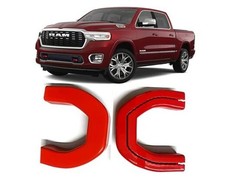 Tow Hook Covers for Dodge RAM 1500 2019-2025, Custom Front Hitch Cover