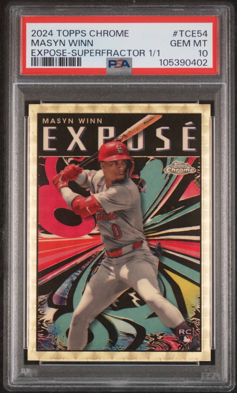 2024 Topps Chrome Expose Superfractor 1/1 Rookie RC MASYN WINN PSA 10 Gem Mint