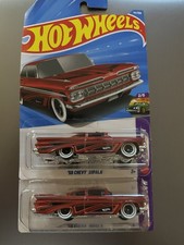 Hot Wheels 2026 '59 Chevy Impala Red Case a 44/250 2 Cars