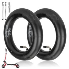  2 Pack 10x2.5 Scooter Tire Tube, 10 Inch Front and Rear Tire, Bent Valve,