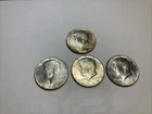 SILVER CLAD KENNEDY HALF DOLLARS (Lot of 4 coins)-40% Silver AU Cond 1966 1968d