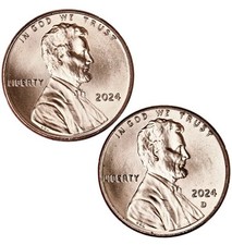 2024 P&D Lincoln Penny Cent Set **FREE SHIPPING**