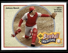 1992 Upper Deck #38 Johnny Bench Baseball Heroes: 3303J