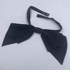Black Fabric Oversized Bow Tie Gag Gift Best Man Speech Novelty 20 in Collar
