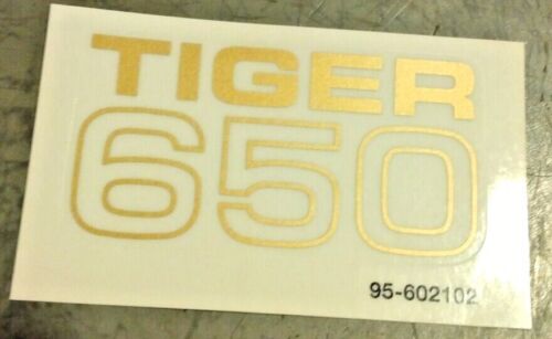 Tiger 650 Cubierta Lateral Panel Dorado/Vinilo Transparente Pegatina 1969-70 Triumph Tiger TR6R - Imagen 4 de 4