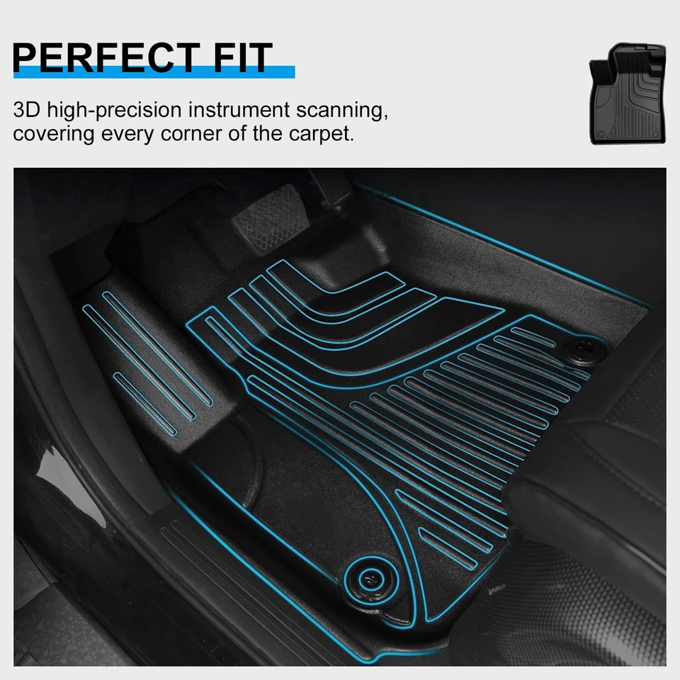 Car TPE All Weather For Dodge Challenger RWD 2016-2023 Floor Mats & Cargo Liners - Изображение 3 из 4