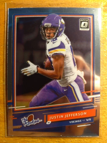 JUSTIN JEFFERSON 2020 DONRUSS OPTIC THE ROOKIES RC #TR-JUJ VIKINGS NFL LSU |[