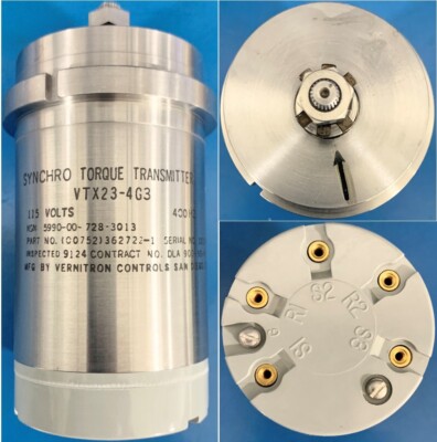 Vernitron VTX23-4G3 Synchro Torque Transmitter. Free Priority Shipping.