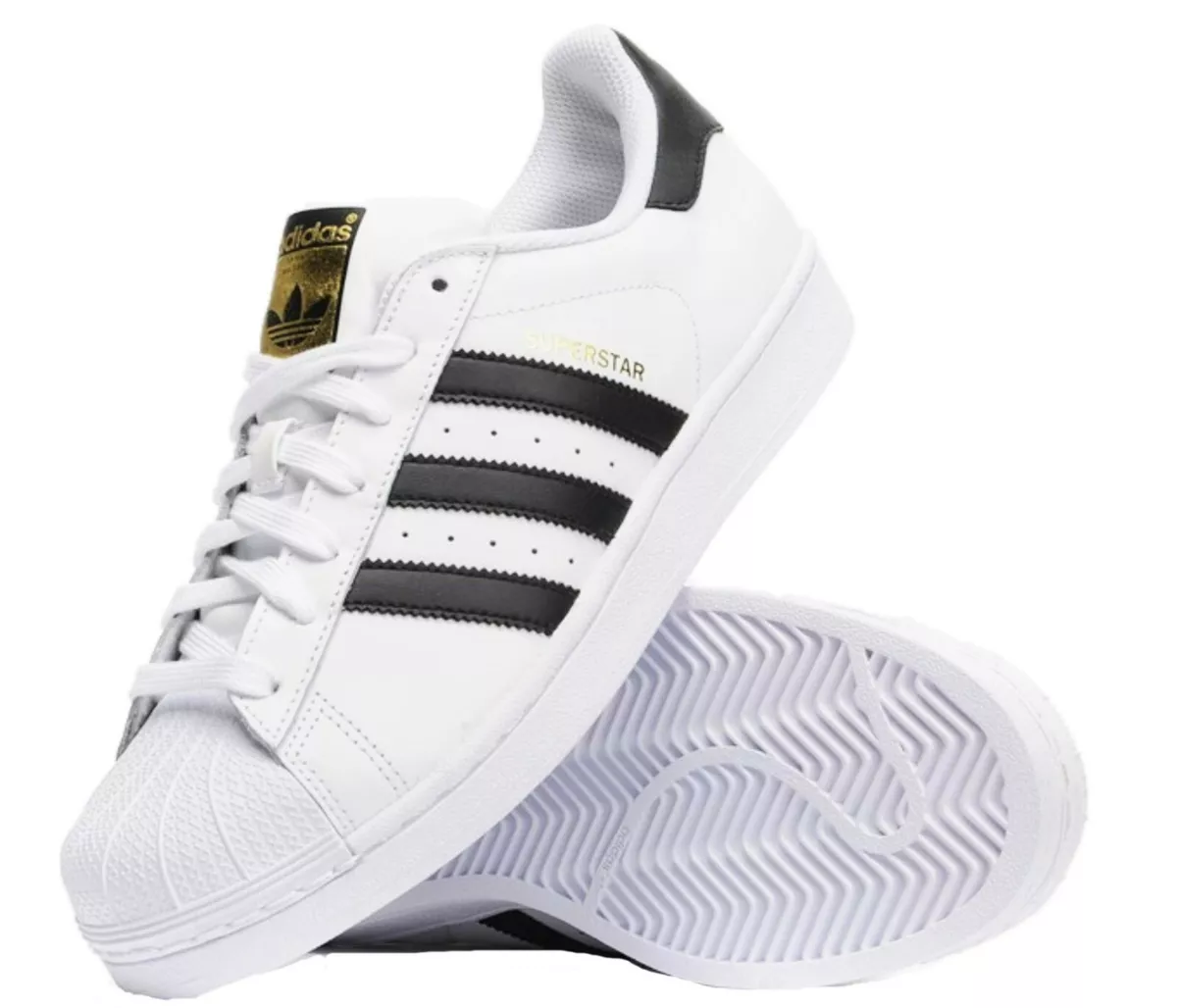 NEW - ADIDAS ORIGINALS SUPERSTAR MEN'S SHOES (C77124) - WHITE