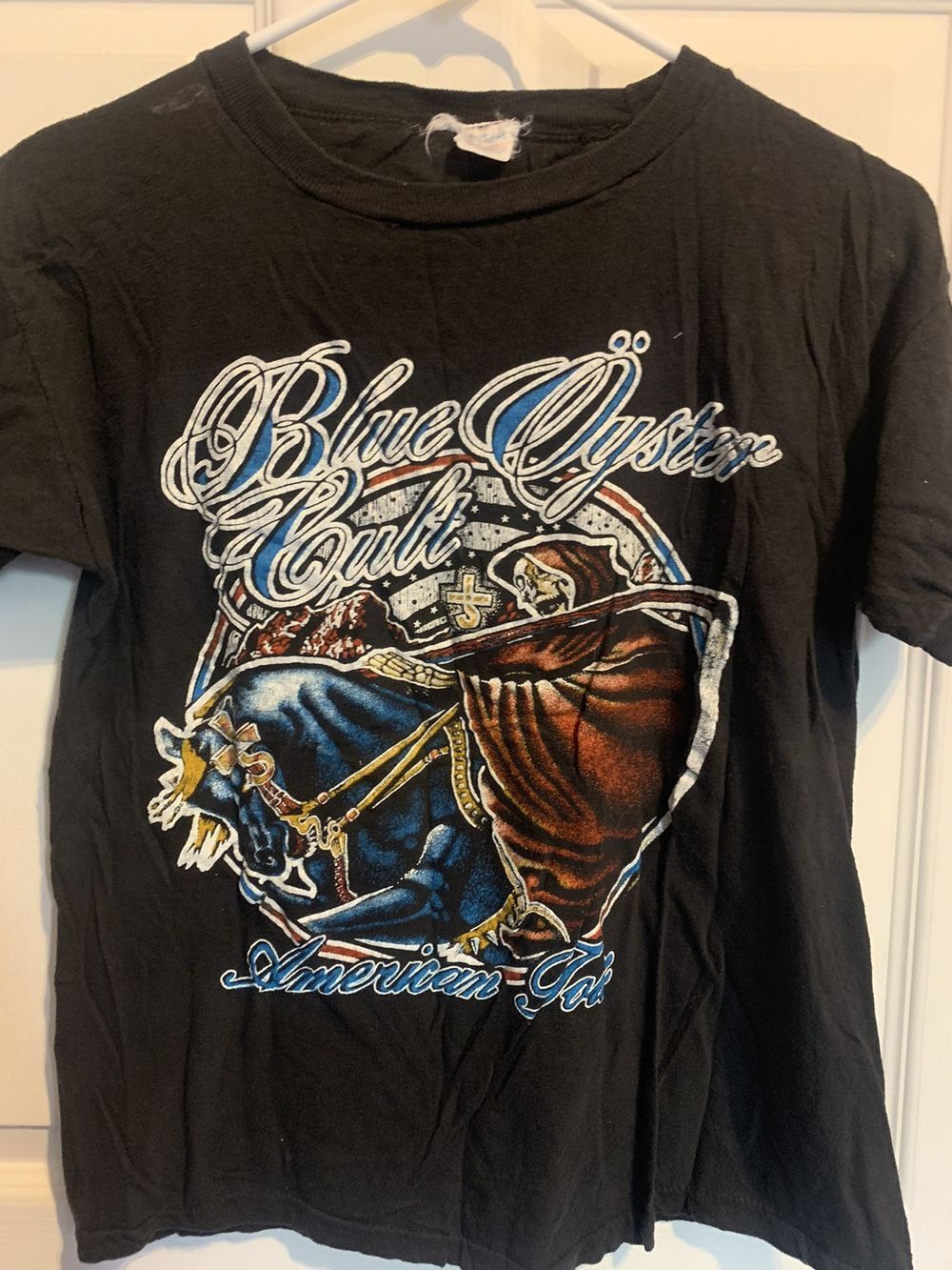 1980 Blue Oyster Cult black remake band tee classic rock shirt