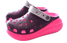 Crocs x Barbie Crush Clog Pink /Black Size Womens 7 EUC