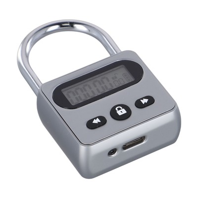 Metal Timer Lock LCD Display Multi Function Electronic Time 999 hour Timing