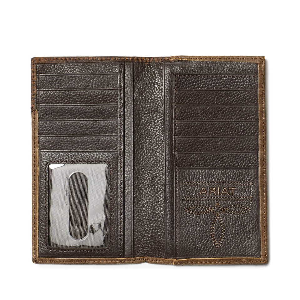 Ariat Shield Boot Stitch Rodeo Wallet One Size, Medium Brown ...