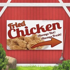 Fried Chicken Arrow indoor outdoor banner sign