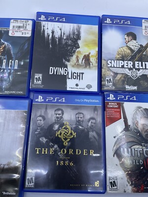Sony PlayStation 4 PS4 Games Lot of 6 Dying Light The Witcher 3 | eBay