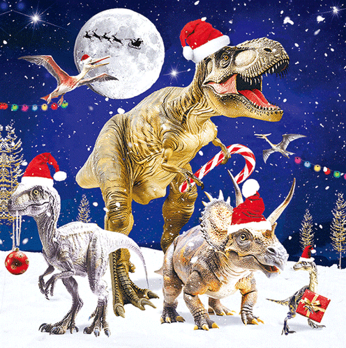 Biglietto di Natale singolo ricordo olografico lenticolare 3D divertente eye popping festivo - Foto 23 di 25