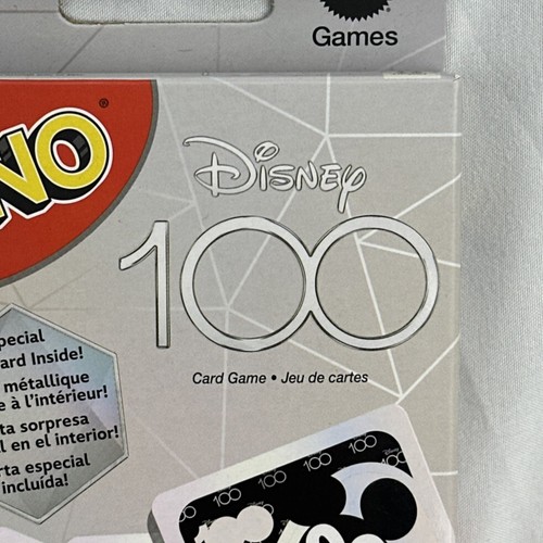 Mattel Disney 100 UNO Card Game with Special MYSTERY Foil Card NEW - Picture 7 of 12