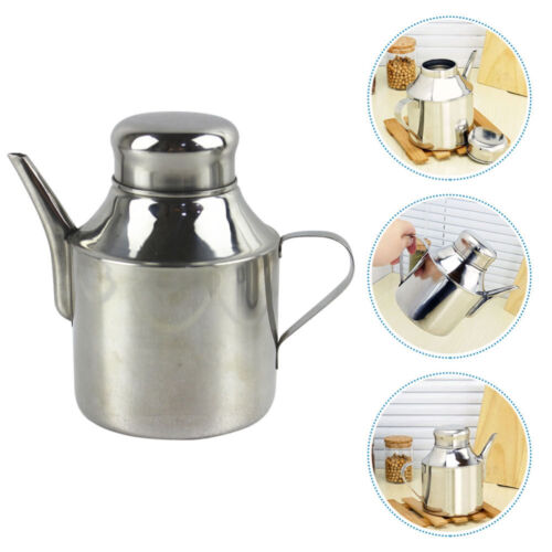 Stainless Steel Oil Pot Multi-function Container Household Soy Sauce Dispenser