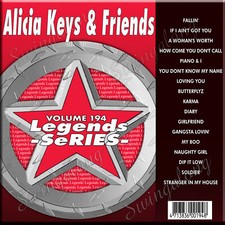 ALICIA KEYS  FRIENDS LEGEND SERIES KARAOKE CD G Vol-194 NEW w/PRINT