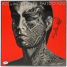 KEITH RICHARDS SIGNED THE ROLLING STONES TATTOO YOU VINYL RECORD PSA LOA AH41920