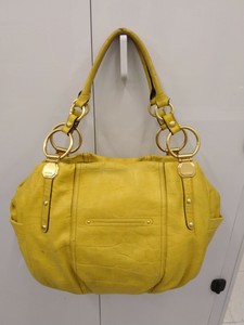 b makowsky yellow handbag