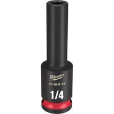 Milwaukee 49-66-6115 SHOCKWAVE Impact Duty 3/8 Drive 1/4 in. Deep 6 Point Socket